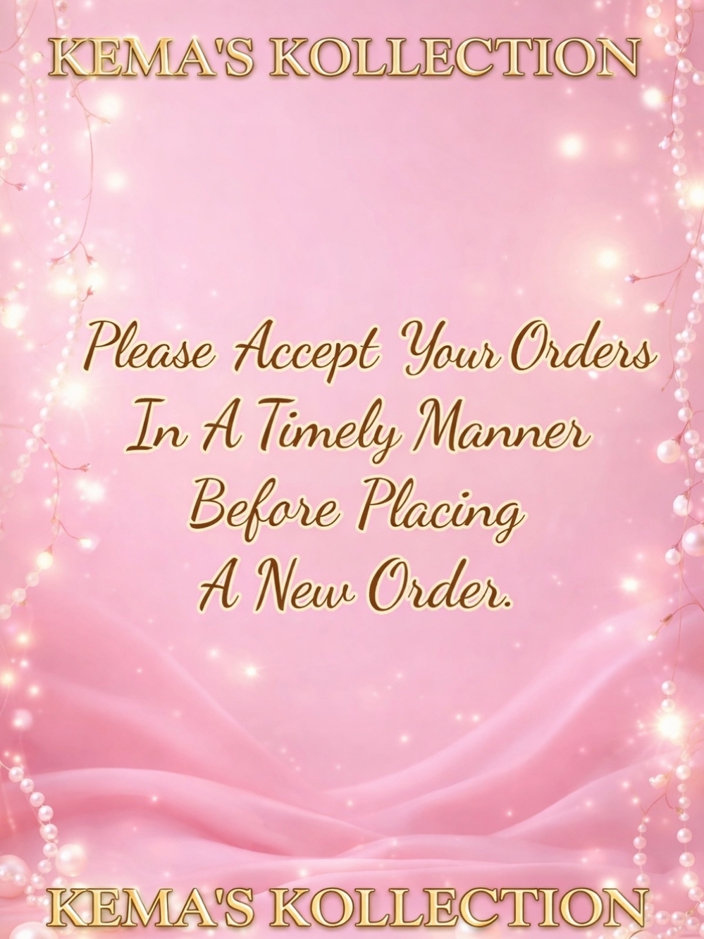 ✨Accept Your Orders ✨